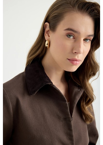 Kadife Yaka Kanvas Ceket fırsatları