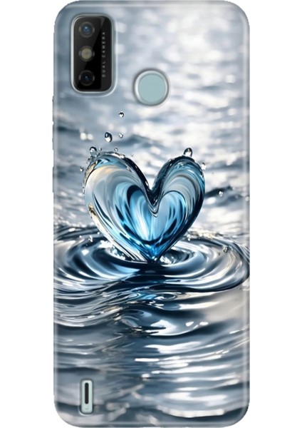 Tecno Spark 6 Go Kılıf Desenli Kapak Renkli Ermer Aşkdamlası