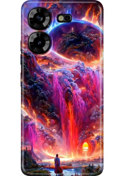 Tecno Pova 5 Kılıf Renkli Esnek Silikon Gizemliülke