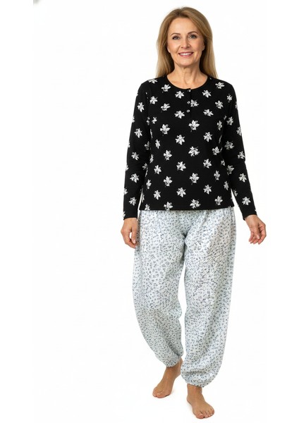 Kadın Kışlık Kadın Anne Içlik Pijama Altı %100 Pamuk Içi Miflonlu Beli Lastikli Rahat fırsatları