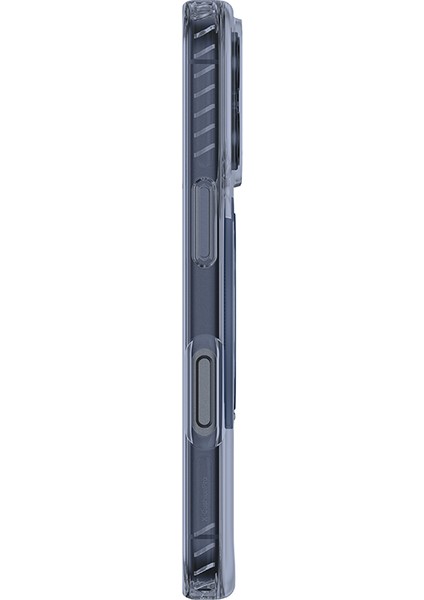 iPhone 17 Pro Kılıf M-Safe Özellikli Airbagli Standlı Amazingthing Titan Pro Magspin Kapak Mavi