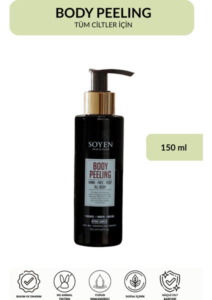 Peeling Kremi – Aha/bha + Üre Formülü ile Cilt Yenileyici Profesyonel Bakım (150 Ml)