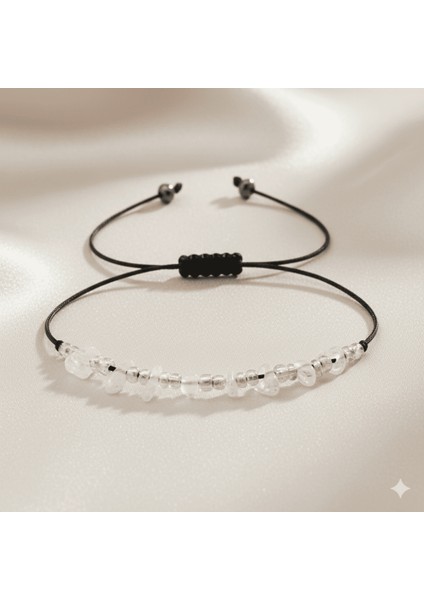 Makrome Örgülü Basic Model Ay Taşı Doğaltaş Kadın Bileklik fırsatları