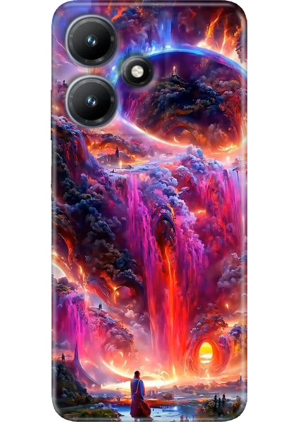 Infinix Hot 30 Kılıf Baskılı Esnek Silikon Kapak Gizemliülke