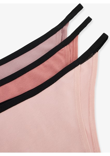 Çok Renkli Earth Tones 3lü Brazilian Külot