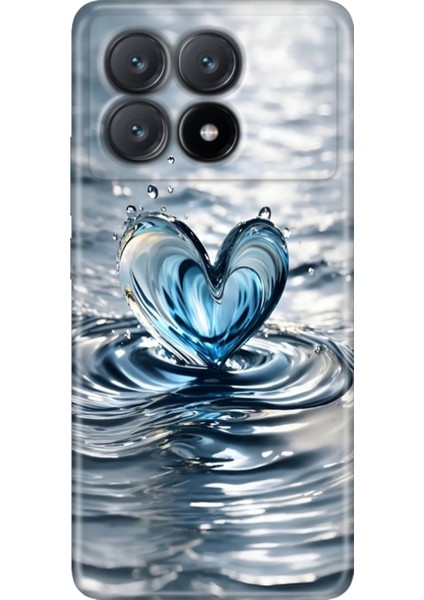 Xiaomi Poco X6 Pro Kılıf Renkli Esnek Silikon Aşkdamlası