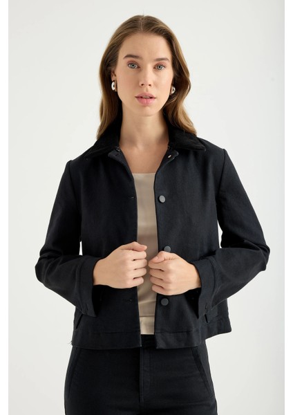 Kadife Yaka Kanvas Ceket fiyatları