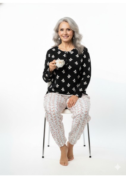 Kadın Kışlık Kadın Anne Içlik Pijama Altı %100 Pamuk Içi Miflonlu Beli Lastikli Rahat fiyatları