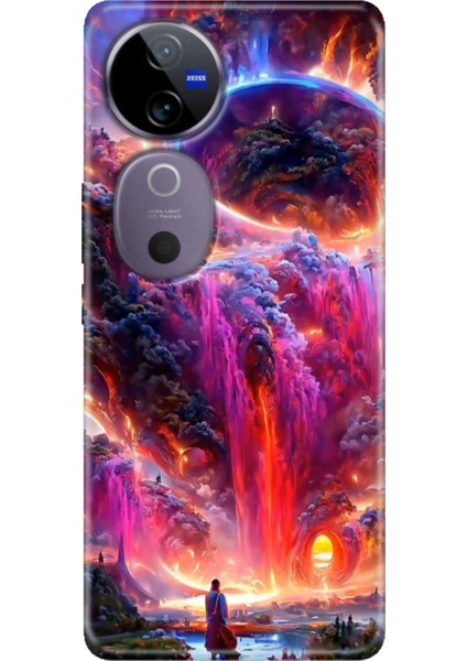 Vivo V40 Kılıf Desenli Temalı Esnek Silikon Gizemliülke