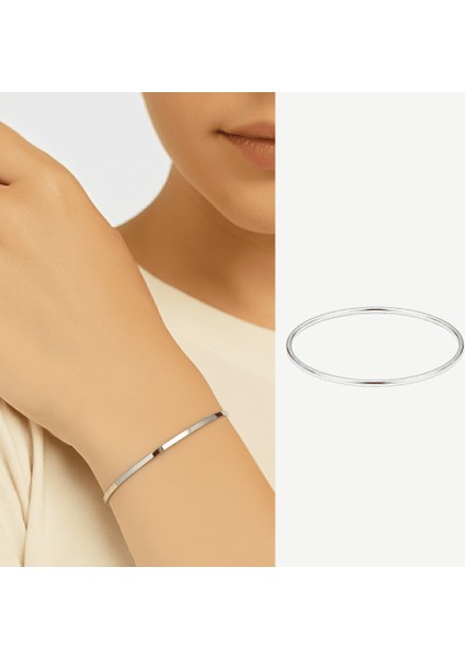 Kadın Çelik Ajda Bileklik - Tekli Model - Gümüş Renk fiyatları