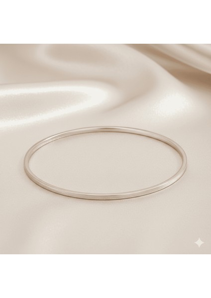 Kadın Çelik Ajda Bileklik - Tekli Model - Gümüş Renk fırsatları