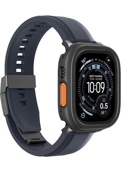 Watch Ultra 49MM Uyumlu Amazingthing Radix Minimal Fullguard Sert Pc Kasa ve Ekran Koruyucu Siyah modelleri