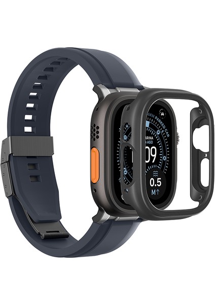 Watch Ultra 49MM Uyumlu Amazingthing Radix Minimal Fullguard Sert Pc Kasa ve Ekran Koruyucu Siyah fırsatları