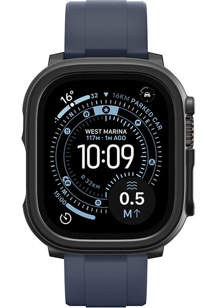 Watch Ultra 49MM Uyumlu Amazingthing Radix Minimal Fullguard Sert Pc Kasa ve Ekran Koruyucu Siyah indirimleri