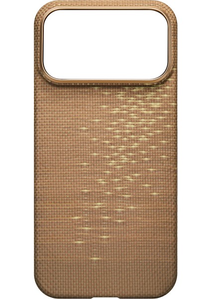 iPhone 17 Pro Max Kılıf M-Safeli Aramid Fiber Pitaka Glints Of Gold Ultra Slim Serisi Kapak Gold fiyatları