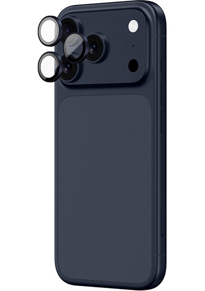 iPhone 17 Pro Max Uyumlu Amazingthing Titan Safir Kamera Lens Koruyucu Uygulama Aparatlı Mavi modelleri