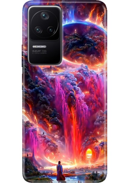 Xiaomi Poco F4 Kılıf Desenli Kapak Renkli Ermer Gizemliülke