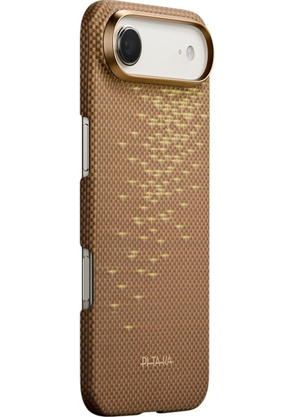 iPhone 17 Air Kılıf M-Safeli Aramid Fiber Pitaka Glints Of Gold Ultra Slim Serisi Kapak Gold fiyatları