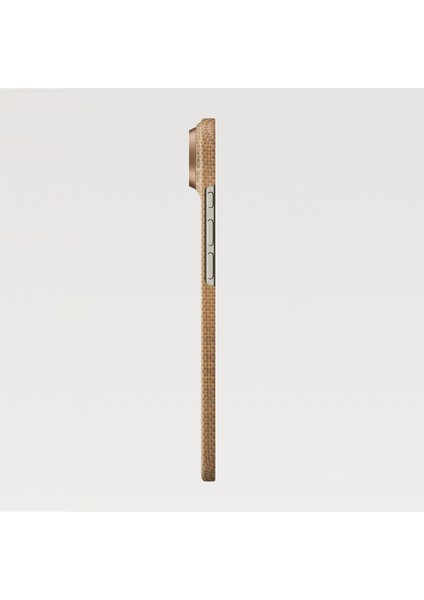 iPhone 17 Air Kılıf M-Safeli Aramid Fiber Pitaka Glints Of Gold Ultra Slim Serisi Kapak Gold