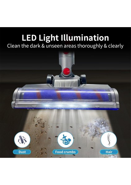 Dyson V7 V7 V8 V11 V11 V15 LED Farlar Roller Fırça Parçaları ile Elektrikli Süpüratör (Yurt Dışından) fiyatları