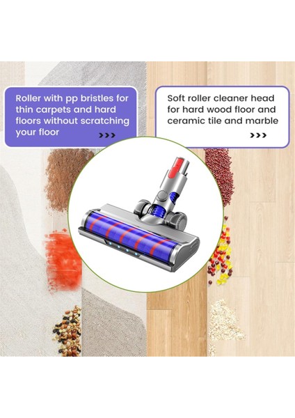 Dyson V7 V7 V8 V11 V11 V15 LED Farlar Roller Fırça Parçaları ile Elektrikli Süpüratör (Yurt Dışından) modelleri