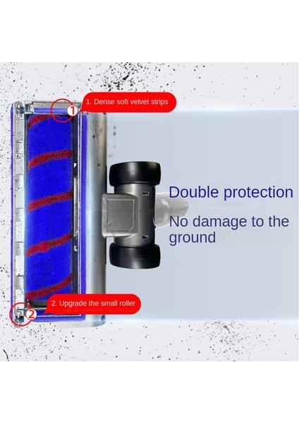 Dyson V7 V7 V8 V11 V11 V15 LED Farlar Roller Fırça Parçaları ile Elektrikli Süpüratör (Yurt Dışından) indirimleri