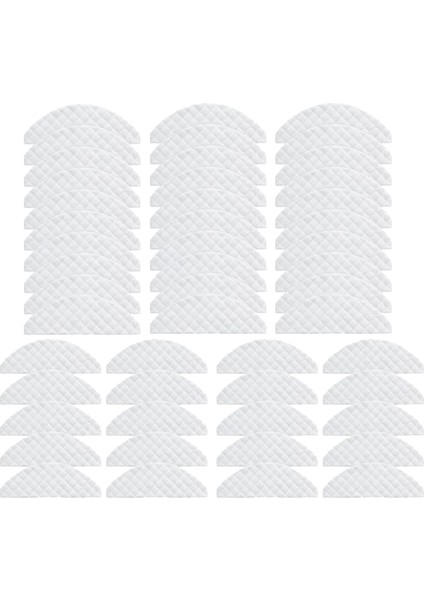 50PCS Mops Bezleri Tek Kullanımlık Mendiller Xiaomi Roidmi Eve Için Parça Aksesuarları Plus Robot Temizleyici Süpürücü (Yurt Dışından)