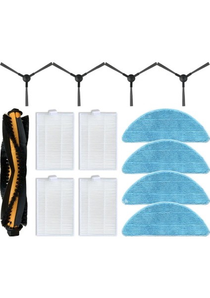 Blaupunkt Bluebot Için Xboost / Xpro Yedek Parçalar Aksesuarlar Ana Yan Fırça Hepa Filtre Mop Bezi (Yurt Dışından)