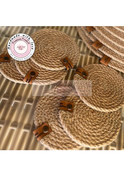 7 Prç Bardak Altlığı Set Tress Supla Jüt Hediyelik fiyatları