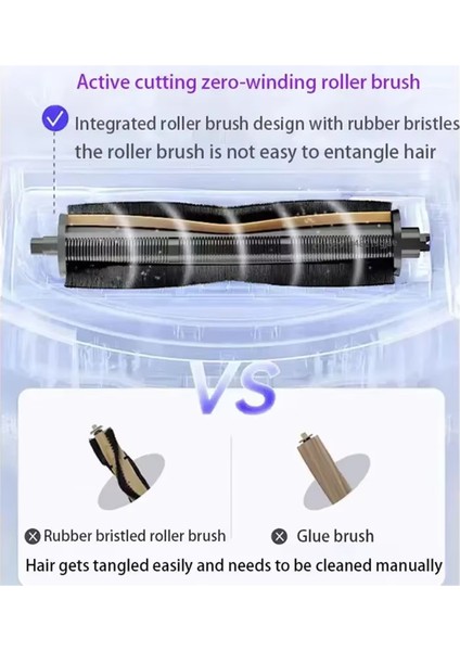 Dream L10S Ultra L20 Ultra X10 X20 PROX30 X30PRO Için Değiştirilebilir Fırça Şeridi ile 2. Nesil Anti-Düğümlü Rulo Fırça (Yurt Dışından) fırsatları