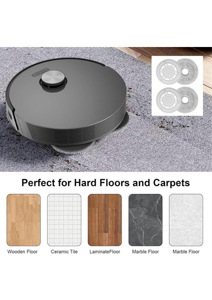 Xiaomi X20+IÇIN Mop Kumaş Plakaları, Dreame L10S Pro Gen 2/ L10 Ultra/ L10S Pro/ L10S Ultra/ L10 Prime/ X20 Pro Parçaları (Yurt Dışından) fırsatları