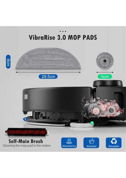 Roborock Için Aksesuar Kiti S8 Maxv Ultra Robot Vakum, Ana Fırçalar, Toz Torbaları, Paspas Kumaşları, Kenar Mop Kumaşları, Filtreler (Yurt Dışından) fırsatları