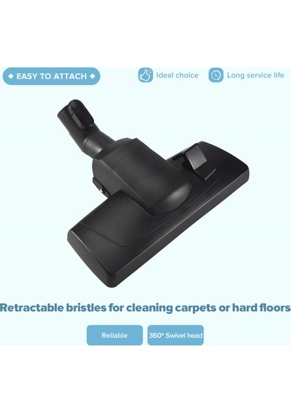 285-3 Miele Compact Canister C1 C2 C3 S1 S2 S4 S5 S6 S8 Kombinasyonu Için Klasik Pürüzsüz Zemin Fırçası, Bölüm 7253830 (Yurt Dışından) indirimleri