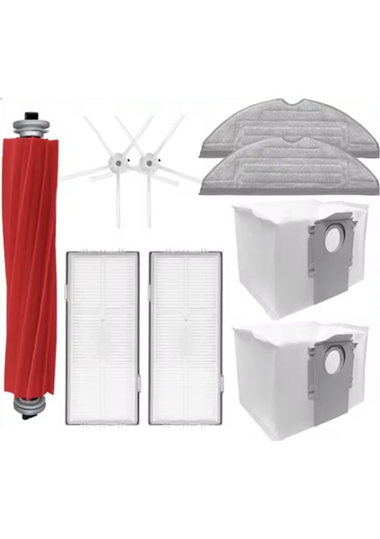 Roborock S7 Maxv Ultra/s7 Pro Ultra Vakum Temizleyici Aksesuarları Ana Yan Fırça Paspası Filtre Toz Torbaları (Yurt Dışından) fırsatları