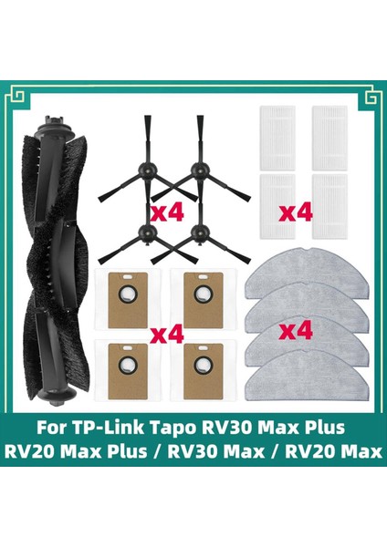 Tp-Link Tapo RV30MAX Elektrikli Süpürge Sarf Malzemeleri Ana Yan Fırça (Yurt Dışından)