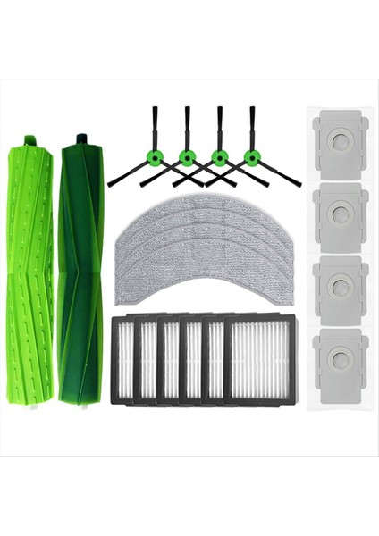Irobot Roomba Için Combo J7+/roomba Combo J9+ Robot Vakum Temizleyici Aksesuarları Toz Çanta Davul Yan Fırça Aksesuarları (Yurt Dışından)