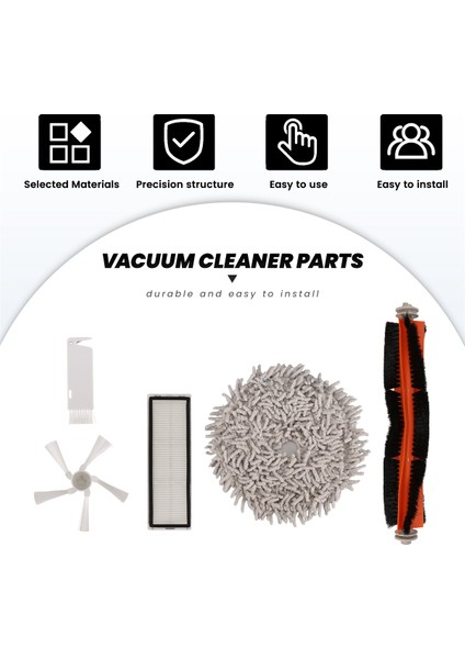 Dreame Bot W10 W10PRO Vakum Temizleyici Aksesuarları, Ana Yan Fırça, Hepa Filtresi, Mop Bezi Yedek Parçalar (Yurt Dışından) indirimleri