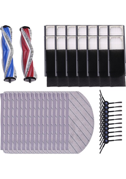 Yeedi C12 Pro Plus, C12 Plus, C12 Robot Vakum Değiştirme Parçası Ana Roller Yan Fırça Hepa Filtre Mop Pad Aksesuarları (Yurt Dışından) fiyatları