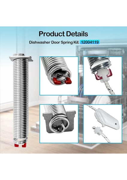 12004119 Bosch Bulaşık Makinesi Kapısı Yay Kiti Bulaşık Makinesi Kapı 00754866 12004119 Bulaşık Makinesi Kapı Yay Kiti (Yurt Dışından) fırsatları