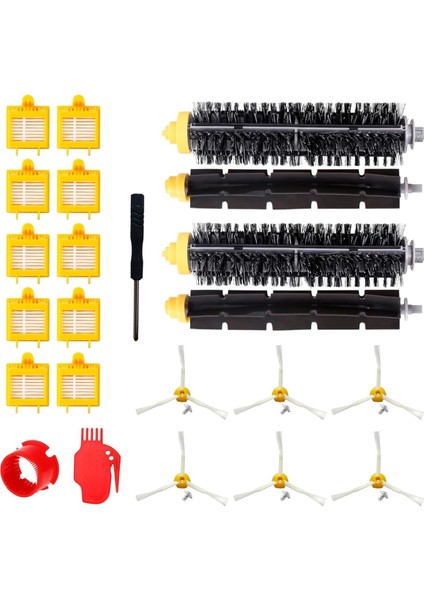 Irobot Roomba 700 Ana Yan Fırça Hepa Filtresi 720, 730, 750, 760, 765, 770, 772, 776, 780, 782, 785, 790 Yedek Parça (Yurt Dışından)