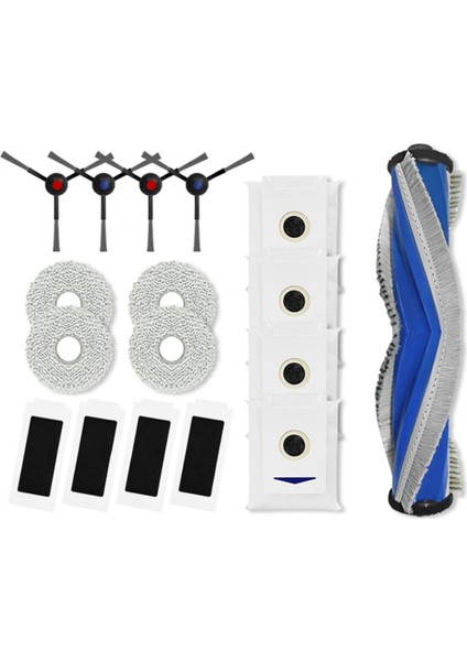 Ecovacs T30 Pro Omni DDX14 / Yedı M12 Pro+ Yedek Parçalar Ana Yan Fırça Hepa Filtre Mop Toz Çantası (Yurt Dışından)