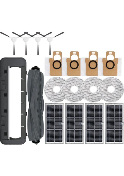 Xiaomi Mijia M30S Için D103CN Robot Elektrikli Süpürücü Ana Yan Fırça Hepa Filtre Mop Bez Tuz Torbası Yedek Parçaları (Yurt Dışından)