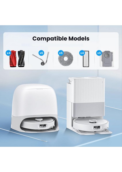 Roborock Robot Için Vakum Temizleyici Curv S5X 5A1 5xc / Kenar / Edgec Aksesuarları Ana Yan Fırça Mop Bezi Filtre Tuz Torbaları (Yurt Dışından) indirimleri