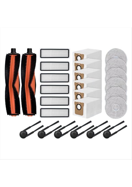 Xiaomi Mijia 5C/OV42CN Vakum Parçaları Ana Silindir Yan Fırça Filtre Paspas Bezi Toz Torbası Aksesuarları (Yurt Dışından)