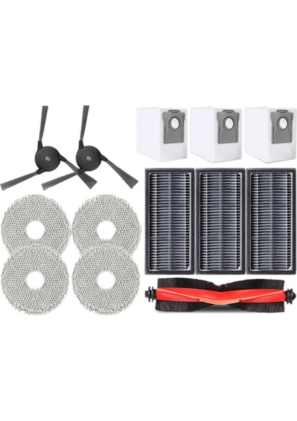 Dreame X40 X40 Pro Robot Vakum Ana Yan Fırçası Hepa Filtre Mop Pad Toz Çantası Yedek Parçalar Aksesuarları (Yurt Dışından)