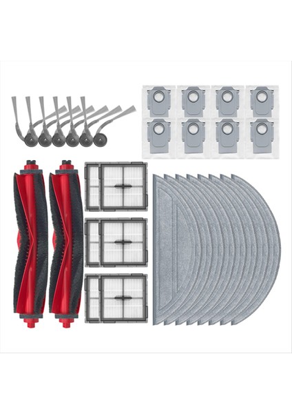 30 Adet Vakum Fırçası Filtre Paspas Bezi Toz Torbası Seti Roborock Q10 S5/Q10 S5+/Q10 X5/Q10 X5+/Q10 VF/Q10 Vf+ Yedek Parça (Yurt Dışından) fırsatları