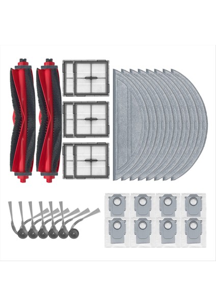 30 Adet Vakum Fırçası Filtre Paspas Bezi Toz Torbası Seti Roborock Q10 S5/Q10 S5+/Q10 X5/Q10 X5+/Q10 VF/Q10 Vf+ Yedek Parça (Yurt Dışından) indirimleri