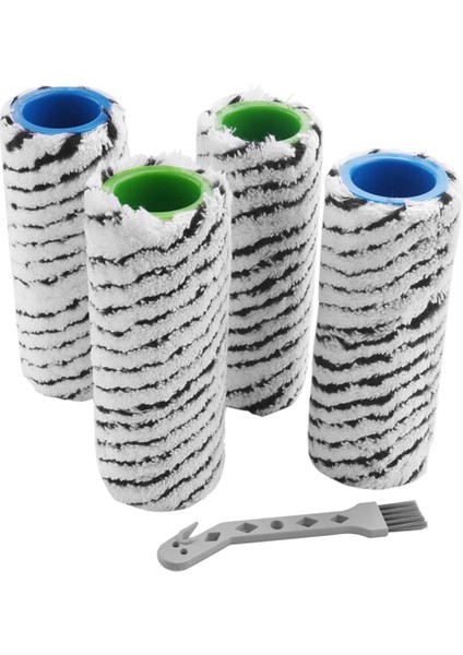 Karcher Fc7 Fc7 Premium Fc5 Fc5 Premium Fc3 Kablosuz Zemin Temizleyici Parçaları Için 4pcs Silindir Fırçası (Yurt Dışından)