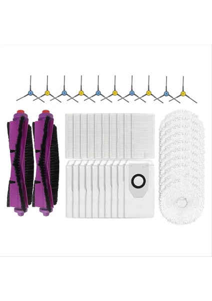 Mıdea V12 Yedek Parça Aksesuarları Sarf Meydan Okurabilen Ana Yan Fırça Hepa Filtre Mop Kumaş Toz Çanta (Yurt Dışından) fiyatları