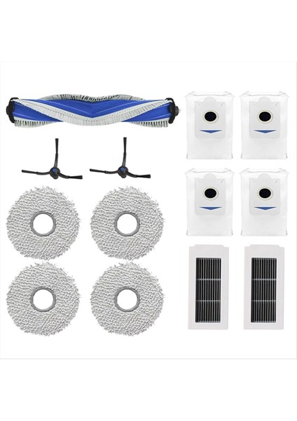 Ecovacs Deebot X5 Omnı/x5 Pro Omnı/x5 Pro Vakum Robot Parçaları Ana Yan Fırça Filtre Paspas Bezleri Toz Torbası (Yurt Dışından)